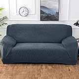 OOFAYWFD Stretch Sofabezug Couchbezug 1/2/3/4 Sitzer Dicke Sofa Schonbezüge Elastischer Antirutsch Sofahusse Möbelschutz mit elastischem Boden,2 S