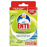 WC Ente Frische-Siegel, Nachfüller für den WC Stein aus Gel, Limone, 5er Pack (5 x 72 ml)