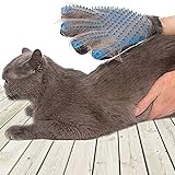 SSRIVER Haustier-Fellpflegehandschuh, Haarentferner, Bürste, sanftes Desheddern, effizientes Haustier-Handschuh, Massagehandschuhe, für Links- und Rechtshänder, für Hunde und Katzen,