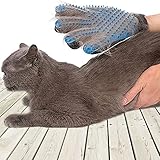 SSRIVER Haustier-Fellpflegehandschuh, Haarentferner, Bürste, sanftes Desheddern, effizientes Haustier-Handschuh, Massagehandschuhe, für Links- und Rechtshänder, für Hunde und Katzen,