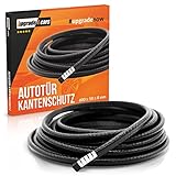 Upgrade4cars Autotür Kantenschutz für Bleche | Auto Kantenschutzprofil Gummi & Metall | Kfz Garagen Wandschutz | Kederband Dichtungsgummi Türschutz Schw