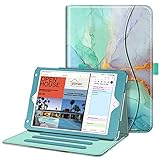 Fintie Schutzhülle für iPad Mini 4 – [Eckenschutz] Multi-Winkel Betrachtungswinkel Folio Smart Stand Schutzhülle mit Tasche, Auto Wake/Sleep, kompatibel mit iPad Mini 5. Generation (Z-Maragd-Marmor)