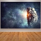 XUSANSHI Prints for Walls Planets Solar System Space Earth Moon Poster Astronaut Spacecraft for Room Decor 60x90