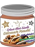 Principessa's GEBRANNTE MANDEL Creme I veganer Brotaufstrich ohne Zuckerzusatz Gebrannte Mandel I Super cremig - ganz ohne Palmöl I Mandelcreme Als Aufstrich oder zum Backen I Weihnachten ohne Sü