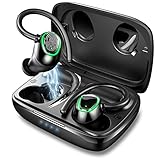 Bluetooth 5.1 Kopfhörer Sport, Kopfhörer Kabellos In Ear Stereo Klang, Kabellos Ohrhörer mit HD Mikrofon, Wireless Earbuds IP7 Wasserschutz, 50 Stunden Spielzeit, Aufladen mit USB-C, Touch C