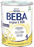 Nestlé BEBA EXPERT HA 1 Hydrolysierte Anfangsnahrung für Babys mit erhöhtem Allergie-Risiko, Baby-Milchpulver von Geburt an, 1er Pack (1 x 800g)