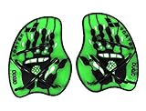 arena Unisex Schwimm Wettkampf Trainingshilfe Hand Paddle Vortex (Ergonomisch, Für Kraft- und Techniktraining), Acid Lime-Black (65), L