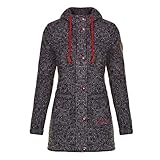 Almgwand Damen HOCHBLANKEN Kapuzenmantel grau 38