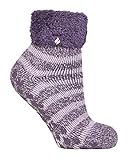HEAT HOLDERS - 1 Paar Bettsocken Damen Stoppersocken abs antirutsch kuschelsocken socken in 8 farbig 37-42 eur (Heather (Auckland))