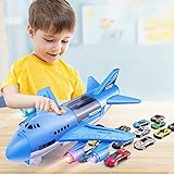 Kinderspielzeug Modell Simulation Trägheit Flugzeug Spielzeug Sound und Lichtspur Spielzeug Passagierflugzeug Auto Kinder Spielzeug Flugzeug Passagier Set fü