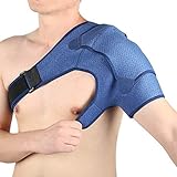 Haofy Schulterbandage Verstellbare Neopren Schulter Unterstützung Bandage für Verletzungen Schulterschmerzen Arthritische Schultern, Kompression Schulterstütze für Damen Herren, Passt Linke Rechte - L