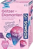 KOSMOS 657758 Glitzer-Diamanten, funkelnde Schmuck-Anhänger erstellen und gestalten, mit Gießformen, Schmuckbändern, Glitzer, Granulat in 3 Farben, Experimentierset für Kinder von 8 - 12 J