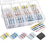 300Pcs Schrumpfverbinder Lötverbinder Wasserdicht mit Schrumpfschlauch, Solder Sealing Wire Connector, Schrumpfschweißen Stoßverbinder Set, Automotive Marine Insulated Wire T