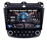 Android 10 Doppel Din Autoradio Mit GPS Navi Für Honda Accord 7 2003-2007 Doppel Din Radio Unterstützen DAB+ Lenkradsteuerung 4G WiFi Bluetooth Mirrorlink Carplay OBD USB (Color : 8core 4G+64G)