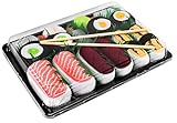 Rainbow Socks - Damen Herren - Sushi Socken Lachs Tamago Thunfisch 2x Maki - Lustige Geschenk - 5 Paar - Größen 36-40
