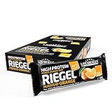 Layenberger High Protein Riegel Mango-Orange mit viel Eiweiß und wenig Zucker (16 g Eiweiß, nur 1,0 g Zucker), 18er Pack (18 x 35 g)