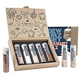 Gewürzset Gourmet Salz - Fünf außergewöhnliche Gewürze - Hochwertiges Gourmet-Geschenk in schöner Box - Für Liebhaber der guten Küche - Perfekt zum Geburstag und Weihnachten - FLAMINGO ON THE BEACH