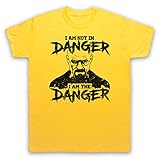 The Guns Of Brixton Breaking Bad I Am Not In Danger I Am The Danger Herren T-Shirt, Gelb, S