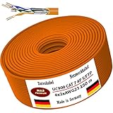 Datenkabel von 10m bis 500m Netzwerkkabel Installationskabel UC900 HS23 CAT 7 4P LSHF ECA S/FTP 4X2XAWG23 Halogenfrei Kommunikationskabel Verlegekabel LAN Kabel (150m)