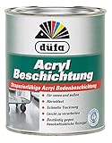 Düfa Acryl Beschichtung Bodenbeschichtung Bodenfarbe Seidenglänzend 0,75 ml , Farbe (RAL):RAL 7032 Kieselg