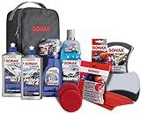 SONAX XTREME Autopflege Set inkl. Tasche (8-teilig); Autoreinigungs- und Pflegeset für den Fahrzeug-Außenbereich (für Lack und Felgen) | Art-Nr. 07615410