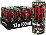 Monster Energy Assault, 12x500 ml, Einweg-Dose – die revolutionäre Geschmacksattack