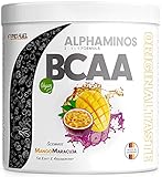 BCAA Pulver 300g - TESTSIEGER - ALPHAMINOS BCAA 2:1:1 - Das ORIGINAL von ProFuel | Essentielle Aminosäuren | Unfassbar leckerer Geschmack (Mango-Maracuja)