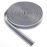 46 Meter x 20mm Reflektierendes Band zum Aufnähen, Reflektorband - 20 mm Breite - mit 10mm Reflektionband - Sicherheit Reflexband Leuchtband zum Annähen, Grau, TKB5080-grey