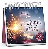 Ich wünsch dir was - Kalender 2022 - arsEdition-Verlag - Wochenkalender - Postkartenkalender mit wunderschönen Fotos und Zitaten - 17 cm x 17