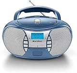 Karcher RR 5025-C tragbares CD Radio (CD-Player, Boomboxen, UKW Radio, Batterie/Netzbetrieb, AUX-In) b