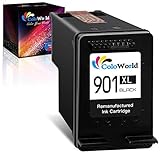 ColoWorld Remanufactured 901 XL Schwarz Druckerpatronen für HP 901 XL 901XL Tintenpatronen für HP Officejet 4500 J4580 J4680 J4524 J4624 J4525 J4525 J4535 J4540 J4550 J4585 J4660 J4860 J4680c Druck