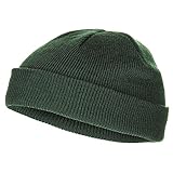 MFH 10924 Rollmütze fein gestrickt extra kurz (Oliv)