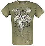 Looney Tunes Wile E. Coyote - Inner Thoughts Männer T-Shirt Khaki M 100% Baumwolle Fan-Merch, F