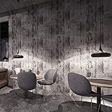 SDKFJ Retro Nostalgisches Wohnzimmer Schlafzimmer wasserdicht PVC Vinyl-Wandpapierwalzen, Bekleidungsgeschäft Coffee Restaurant Cement Grey Wallpaper (Color : Dark Grey, Dimensions : 10mx53cm)