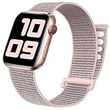 RYCUZO Nylon Solo Loop Kompatibel mit Apple Watch Armband 38mm 40mm 41mm für Männer Frauen Sport Verstellbare Gummibänder Geflochtenes Armband für iWatch Series 7/6/5/4/3/2/1,SE,S