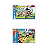 Trefl, Puzzle Set, Ryder und Freunde, PAW Patrol, 30 Teile und Bereit zu Helfen, Feuerwehrmann Sam, 30 Teile, für Kinder ab 3 J