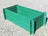 BIHL Stabiler Holzkomposter Hochbeet 170 x 85 x 52 cm 19 mm moosgrü