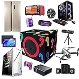 JEDNF Elektronische Glückskiste, super kostengünstig, alle Arten von geheimnisvollen Geschenken, wie Drohnen, Stereoanlage, Computer usw, Überraschung selb