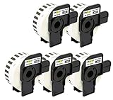 Yellow Yeti 5x DK-22210 29mm x 30.48m Endlos-Etiketten kompatibel für Brother P-Touch QL-500 QL-550 QL-560 QL-570 QL-700 QL-710W QL-720NW QL-800 QL-810W QL-820NWB QL-1050 QL-1060N QL-1100 QL-1110NWB
