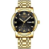 GDHJ Herren-Armbanduhr aus Edelstahl, doppeltes Kalender, wasserdicht, leuchtend, modisch, luxuriös, Wasserdiamanten, britische Armbanduhr 3