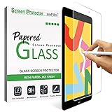 amFilm Panzerglas Schutzfolie kompatibel mit iPad 10,2 Zoll (8., 7. Generation, 2019), 9H gehärtetes Glas Displayschutzfolie mit einem papiermatten Finish, Face ID & Apple Pen (1 Pack)