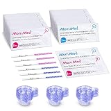 MomMed 80 Ovulationstest und 25 Schwangerschaftstest(HCG25-LH80), HCG teststreifen, LH teststreifen mit 105 Urinbechern, Ovulation Tests, Hochgenauer Fruchtbarkeitstest für F