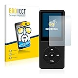 BROTECT Schutzfolie kompatibel mit AGPtek 8GB MP3-Player (2 Stück) klare Displayschutz-F