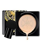 JIANDW Mushroom Head Air Cushion Foundation, BB Cream Concealer Long-Lasting Makeup Moisturizing Lightening Pigment CC Foundation, Even Skin Tone Makeup Base Primer, Flüssige Grundierung (Elfenbein)