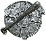 Tortilla-Presse Tortilla-Maschine Antihaft-Edelstahl-Maismehl-Teig-Messgerät Küchenpresse Kochzubehör für mexikanische Taco-Pizza-grey