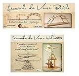 Fun Trading Leonardo Da Vinci Bausatz 2er-Set - Brücke und Helikopter zum Selberbauen - Konstruktionsspielzeug