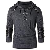 XDJSD Herbst- und Winter-Herren-T-Shirts, Herren-Hemden, Kapuzenpullover, Unterhemden, einfarbiger Stehkragen, langärmelige Blumenhemden, T-Shirts, Jack