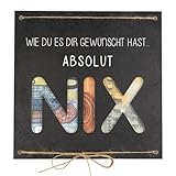 Geldgeschenk als Grußkarte NIX - Nichts gewünscht für Geburtstag Reisen Urlaub Hochzeit - originelle Idee, individuelles Geschenk - besonders verschenk