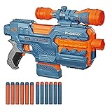 NERF Hasbro E9961EU4 Elite 2 Phoenix CS-6 motorisierter Blaster, 12 Darts, 6-Dart Clip-Magazin, Fernrohr, Tactical Rails, Befestigungspunk