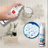 GPMYYBD Spülfreier Tapetenreiniger, 200ml Painted Wall Cleaner Spray Extra-Schaumiger Kitchen Magic Cleaner Blasenfleckenentferner Schäumender Wandreiniger Für Gestrichene W